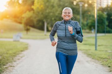 Older female runner
