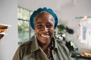Smiling Black woman